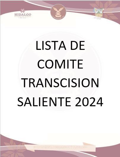 LISTA COMITE TRANSCISION SALINETE 