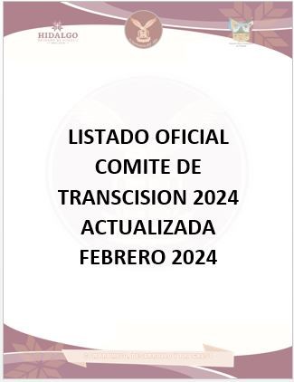 LISTADO COMITE DE TRANSCISION ACT.
